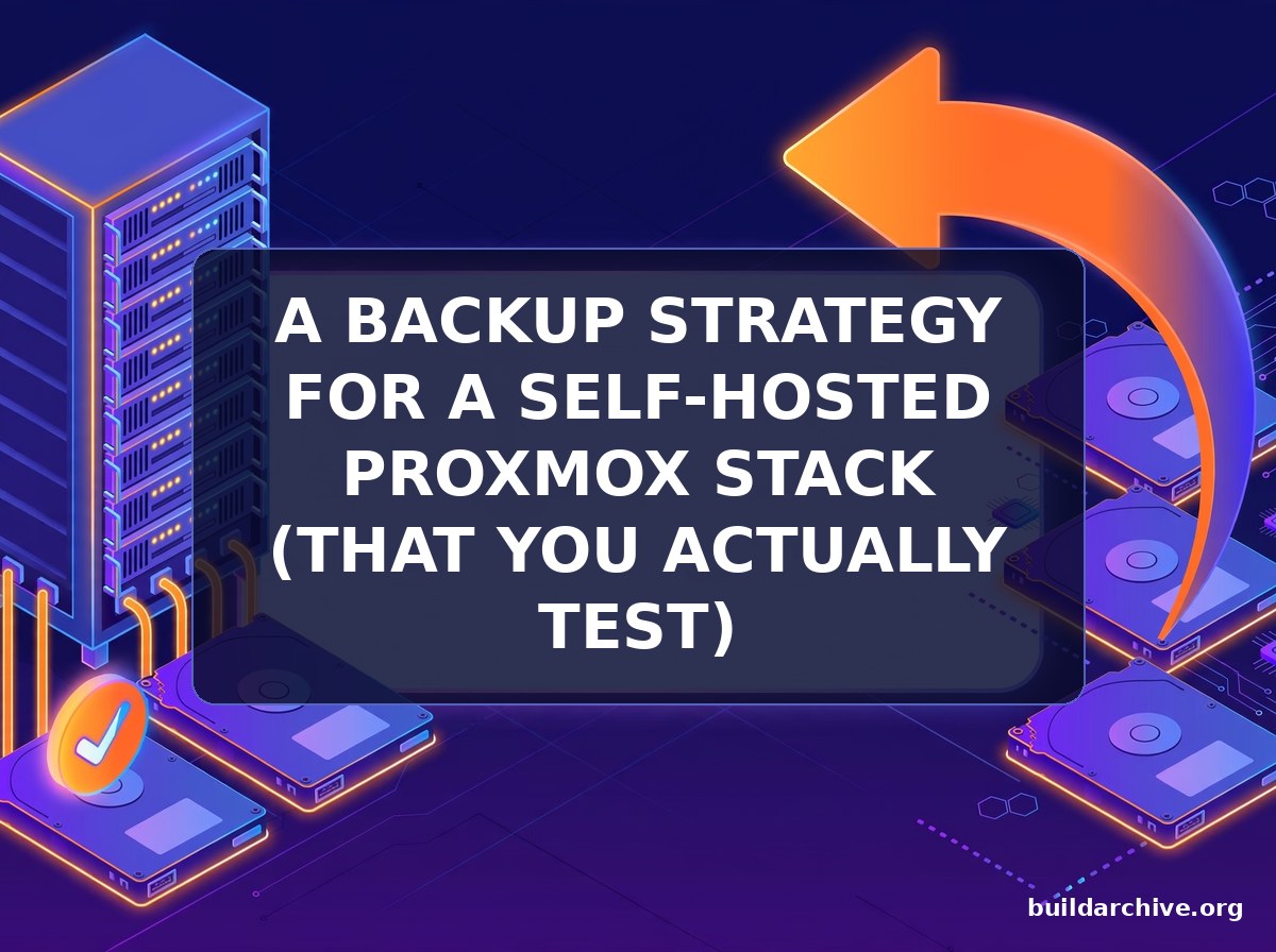 A Backup Strategy for a Self-Hosted Proxmox Stack (That You Actually Test) - Build Archive