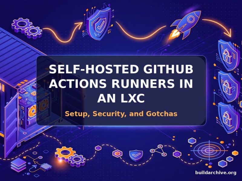 Self-Hosted GitHub Actions Runners in an LXC: Setup, Security, and Gotchas - Build Archive