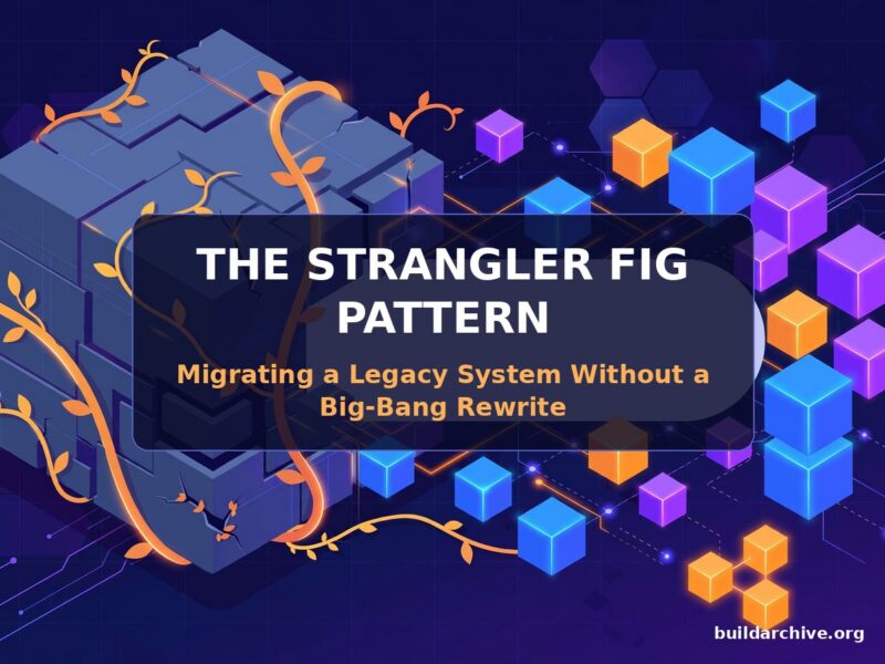 The Strangler Fig Pattern: Migrating a Legacy System Without a Big-Bang Rewrite