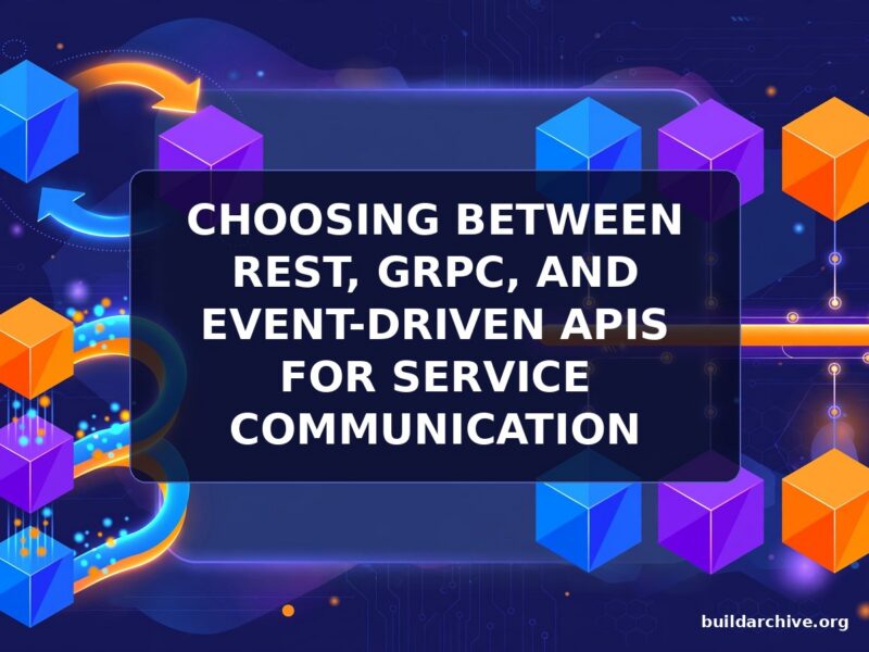Choosing Between REST, gRPC, and Event-Driven APIs for Service Communication