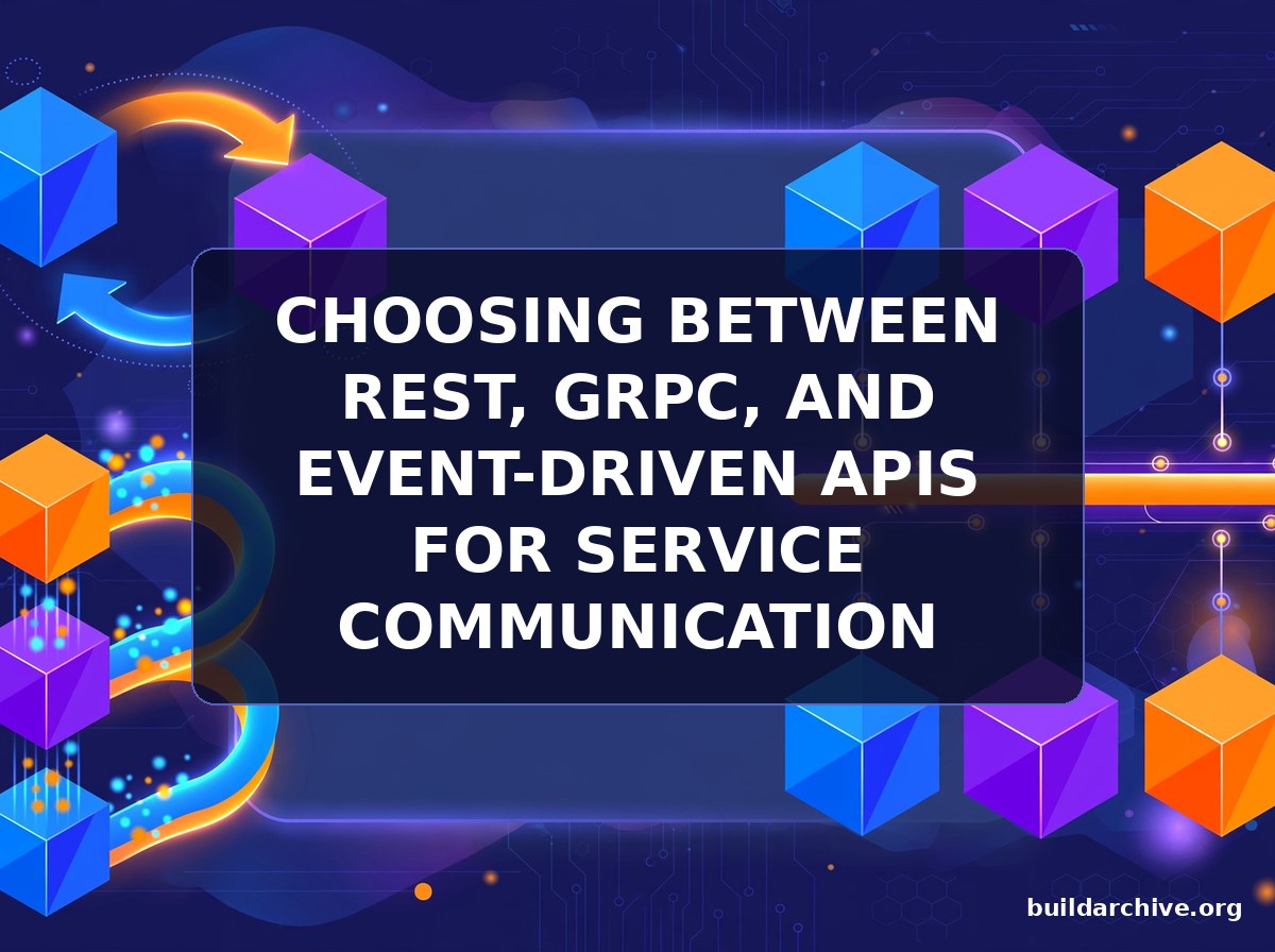 Choosing Between REST, gRPC, and Event-Driven APIs for Service Communication - Build Archive