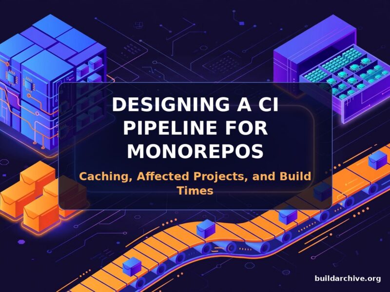 Designing a CI Pipeline for Monorepos: Caching, Affected Projects, and Build Times