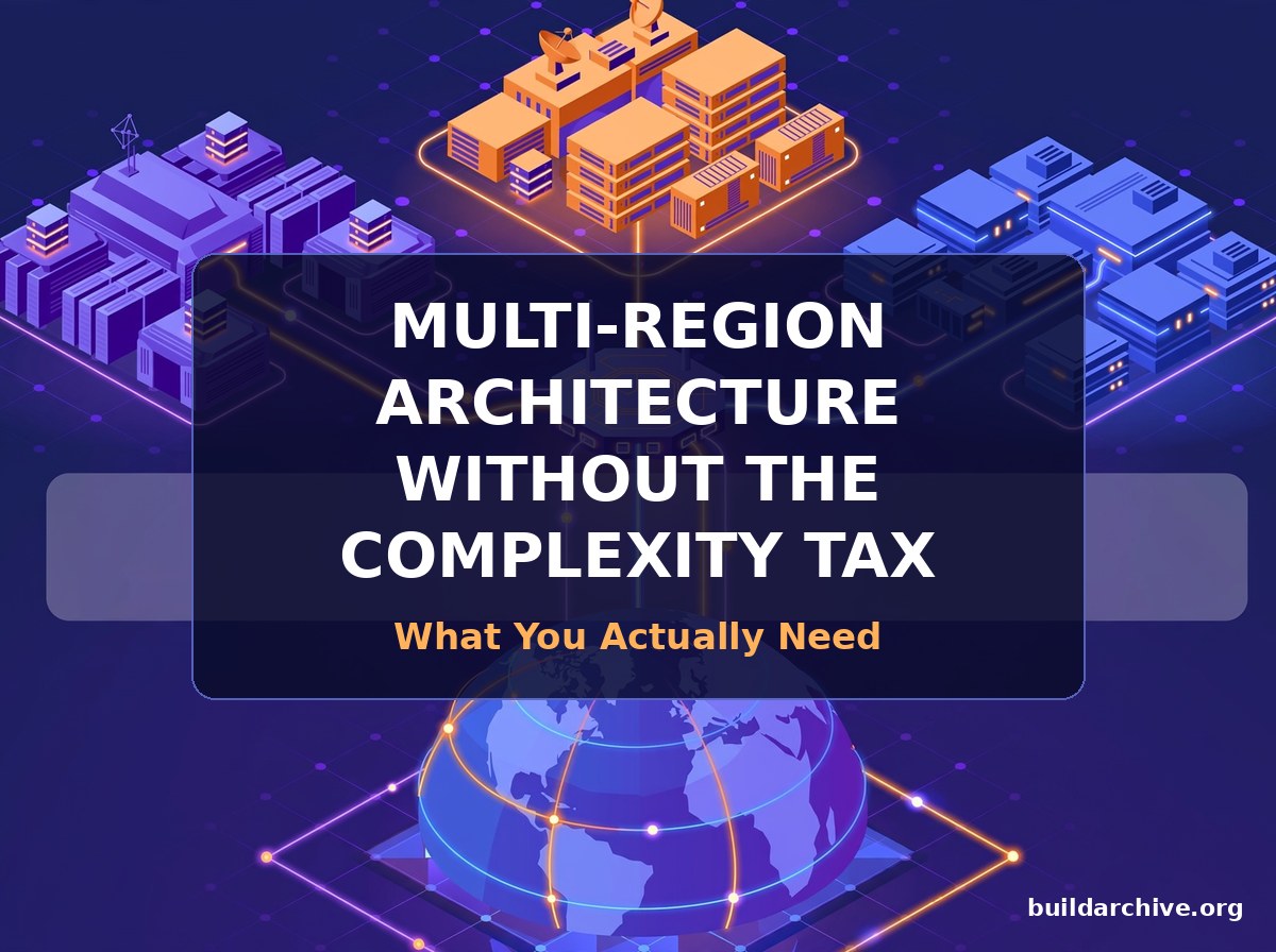 Multi-Region Architecture Without the Complexity Tax: What You Actually Need - Build Archive
